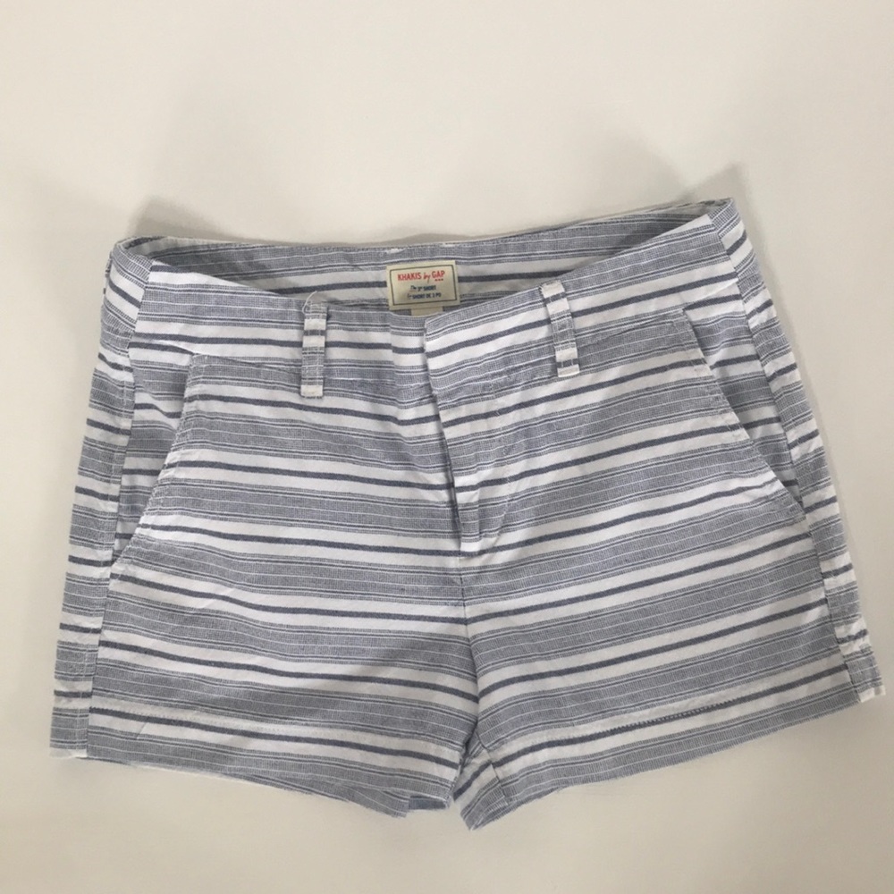 GAP Blue and White Striped Shorts
